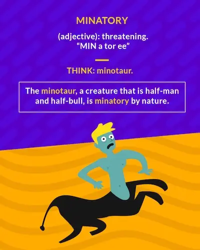 Minatory cartoon